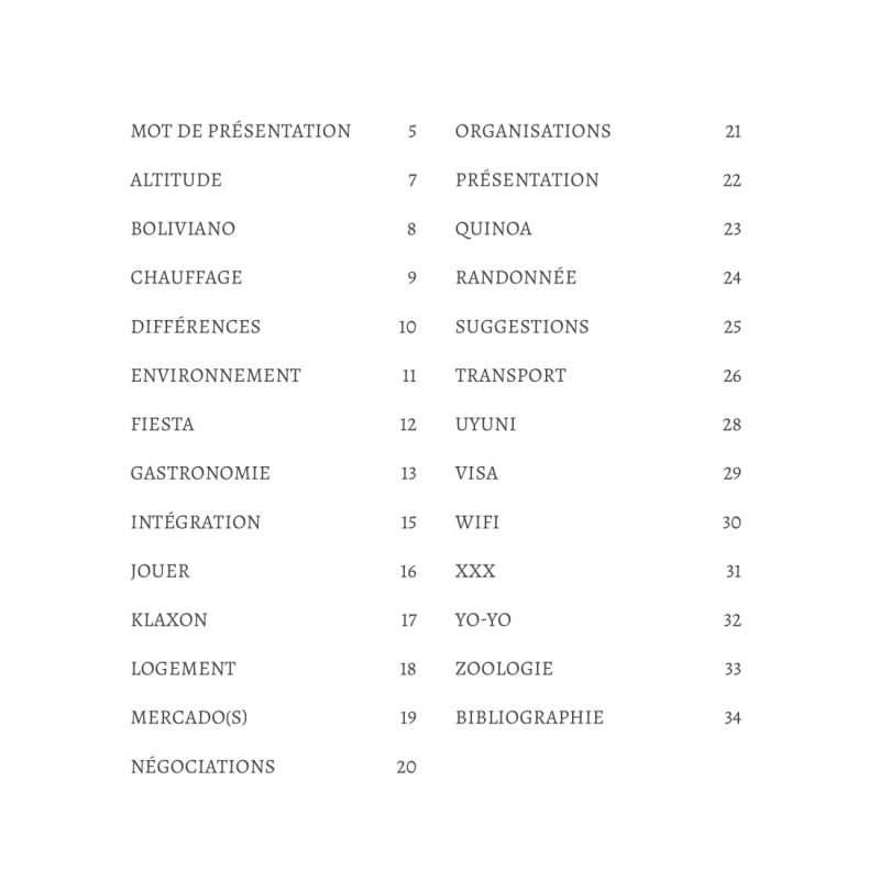 ABCdaire du volontaire en Bolivie.-03