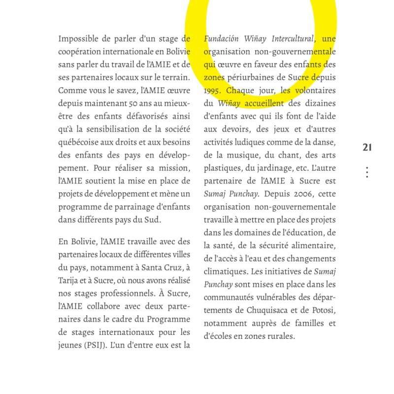 ABCdaire du volontaire en Bolivie.-21